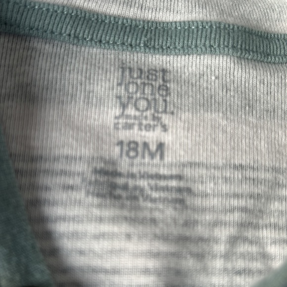 Carter’s long sleeve infant hoodie tee shirt. Infant size 18 months. - Picture 2 of 7